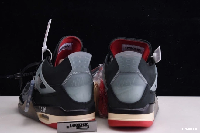 CV9388-001 x 4 Retro Off White Air Jordan Bred 0804